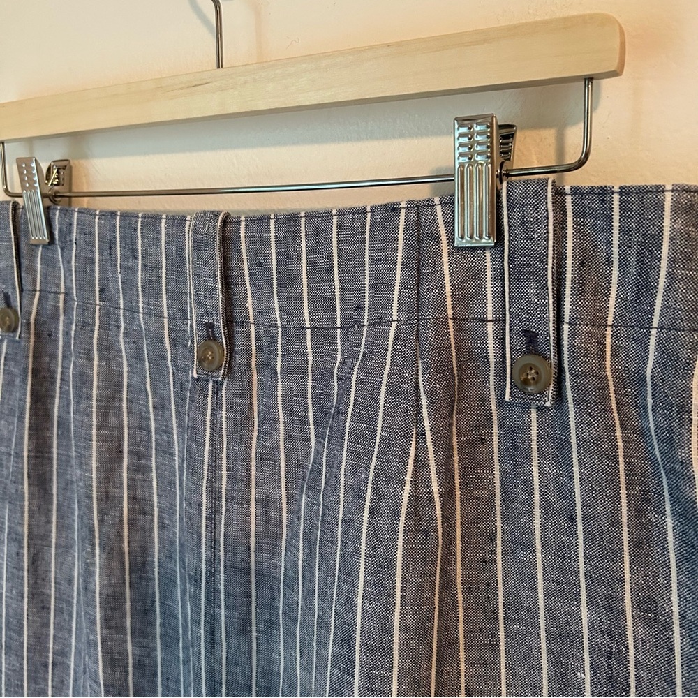 J. Crew Blue & White Striped Pencil Skirt - Picture 6 of 12